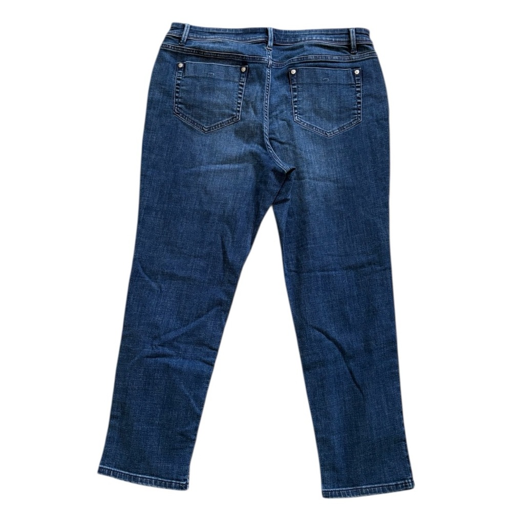 J. Jill Smooth Fit Ankle Jeans Size 12 Slim Leg Stretch Denim - Picture 5 of 7